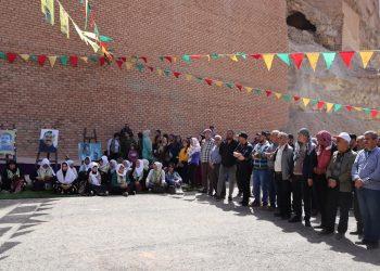 احتفالية في قلعة جعبر الأثرية بمناسبة ميلاد القائد عبداللّه أوجلان.